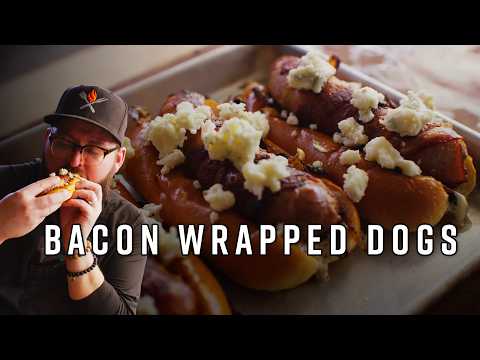 Bacon-Wrapped Hot Dogs Recipe | Crispy, Smoky BBQ Dogs with Chef Tom