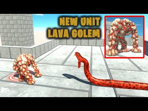 *NEW UNIT*  Lava Golem vs Units - Animal Revolt Battle Simulator