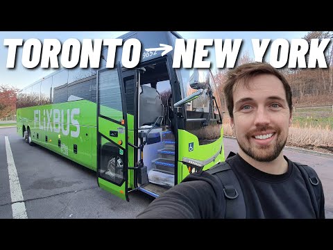 10 HOUR OVERNIGHT FLIXBUS (Toronto to New York bus - Full FlixbusTour)