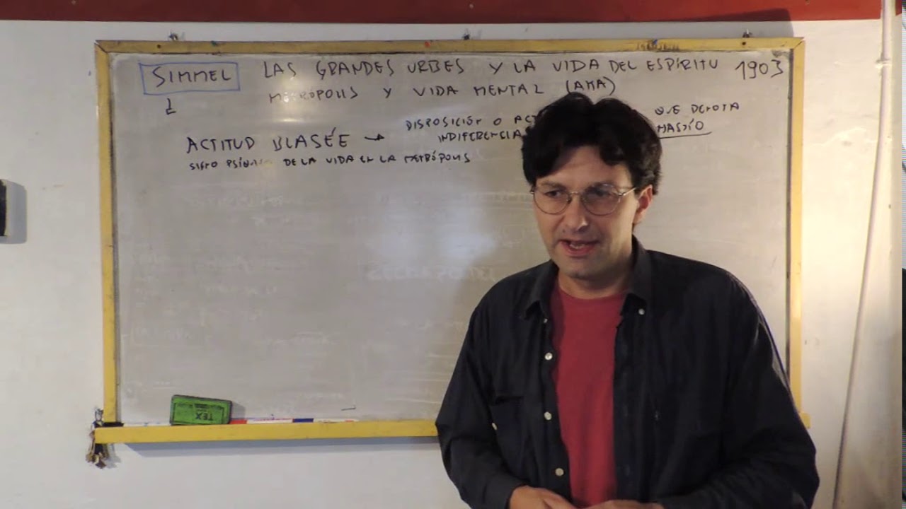 Georg Simmel: La personalidad en la vida urbana. La actitud blasée