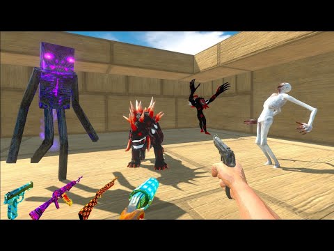 FPS AVATAR vs  CREEPY MONSTER IN  DARK MAZE PARKOUR - ARBS