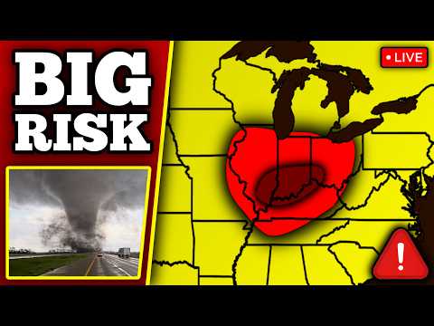 🔴 BREAKING TORNADO THREAT COVERAGE - Strong Tornadoes Possible - With LIVE Storm Chasers...