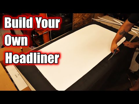 DIY Custom "Leather" Headliner for the D100 | Cheap and Easy Headliner Install