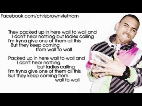 Chris Brown - Wall To Wall [Lyrics Video]