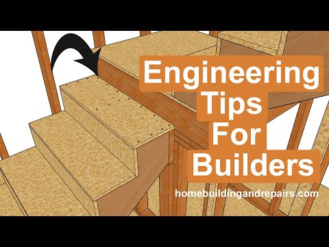 How To Use Stair Tread To Make Stronger Structural Connection Between Stringers And Ledgers