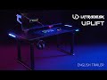 Herné stoly ULTRADESK Uplift biely