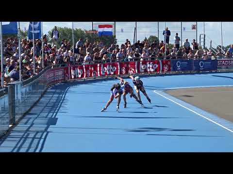 500m teamsprint youth ladies 1/2 final 1 (European Championships Inline Skating 2018)