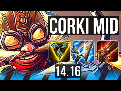 CORKI vs GALIO (MID) | 67k DMG, 4k comeback, Dominating | NA Challenger | 14.16