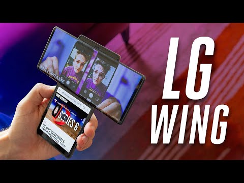 LG翼上手：真的是翻天覆地的樂趣。 (LG Wing hands-on: really flipping fun)