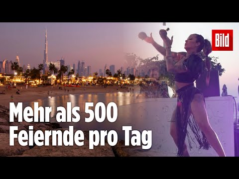 Dubai: So feiern die Deutschen im exklusiven „Cove Beach Club“ – trotz Corona und Lockdown