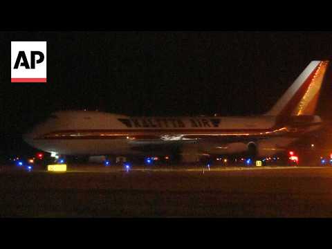 Video Thumbnail: Plane carrying Americans from hantavirus-hit cruise ship lands in Omaha