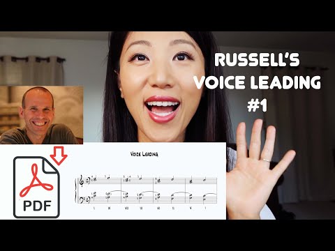 Russell Ferrante's Voice Leading series #1 - practicing in all 12 keys as he suggested!