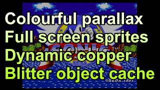 Amiga - Aonic (A.K.A. Sonic) - How does this game have colourful parallax?