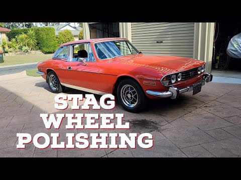Triumph Stag Wheel Polishing