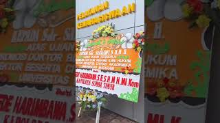 Papan Ucapan Selamat Ujian Terbuka Doktor Untuk Bapak Dr. Sarkawi, SH.,MH di Universitas Mataram