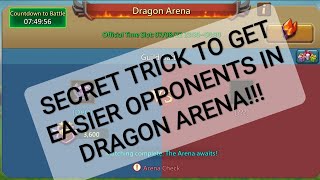 Secret Trick to get Easy Opponents in Dragon Arena #lordsmobile