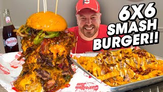 Carolina Jax's Undefeated 7lb Mountain Smash Burger Challenge in Jacksonville, Florida!!
