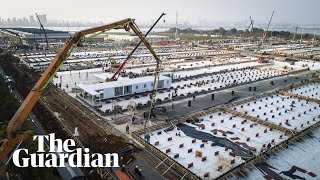 Как се строи болница за дни в Ухан (таймлапс видео)