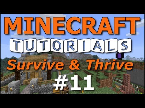 Minecraft Tutorials - E11 Cozy Cottage - Part 1 (Survive and Thrive II)