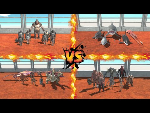 ⛔ BATTLE ROYALE 4 FACTIONS - Animal Revolt Battle Simulator