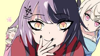 [Hololive Fan Animation] Fuwamoco's Rock paper scissor cracks Shiori