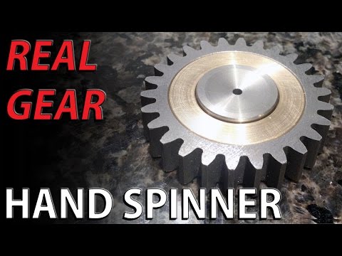 REAL GEAR Hand spinner fidget toy steel and BRONZE Video