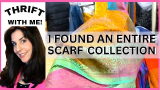 Thrift With Me! I Bought An Entire Scarf Collection!