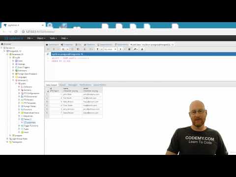 Intro To PostgreSQL Databases With PgAdmin For Beginners - learn PostgreSQL
