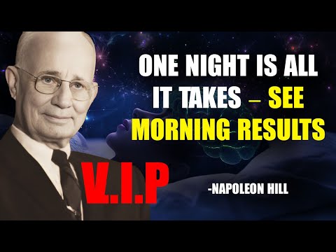 CAUTION -Fall asleep to THIS! "I AM " affirmations. NAPOLEON HILL'S V.I.P sleep affirmations