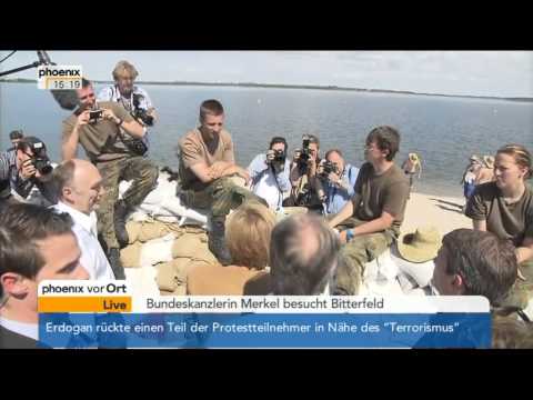 Bundeskanzlerin Merkel besucht Bitterfeld - VOR ORT am 06.06.2013