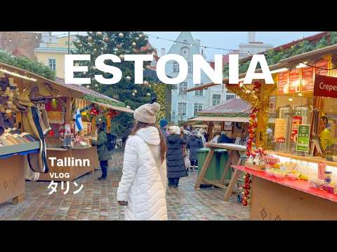 Should You Visit Tallinn During Snow? Ferry, Medieval Street, Winter Market! Estonia Travel Vlog