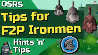 Top 10 Tips for New F2P Hardcore/Standard Ironmen - OSRS Guide For F2P