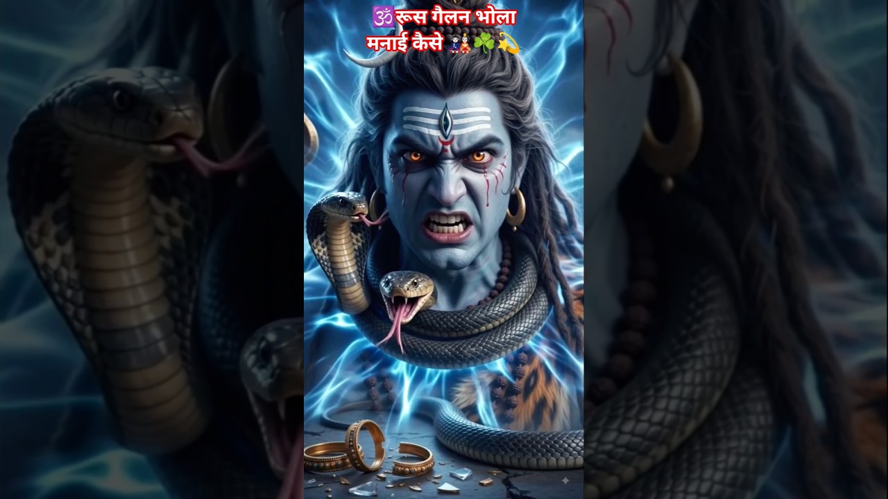 🕉Rus Gaile Bhola Manai Kaise🎎☘️💫🕉 #sorts #bhakti #sort #sortfeed #shiv