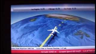 Emirates Boeing 777-300ER Moving Map Display EK225 DXB-SFO 07/25/2011