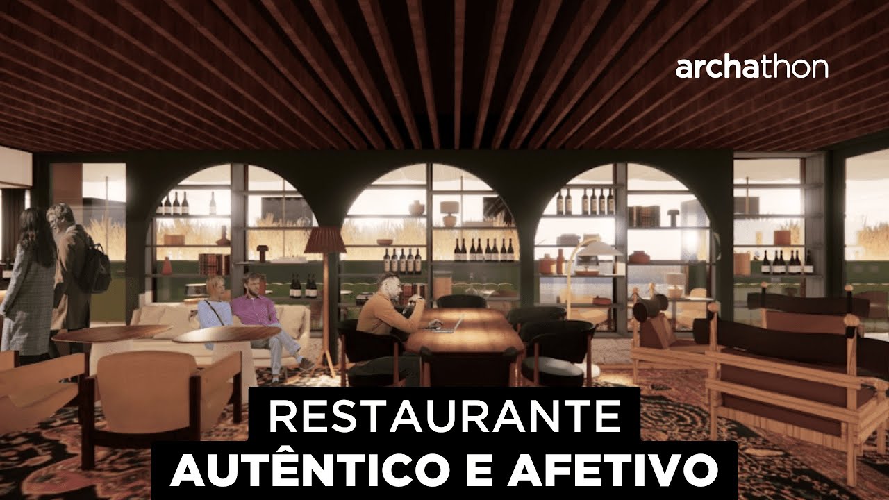 PROJETO de ARQUITETURA para Restaurante de Culinária Italiana | Uma atmosfera ELEGANTE e AFETIVA