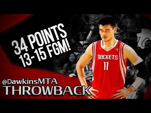 Yao Ming Full Highlights 2007.11.11 at Bobcats - 34 Pts, 13-15 FGM, 3 Blks, CLUTCH!