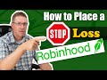 How To Enter Stop Loss Rules In Robinhood For Option Trades