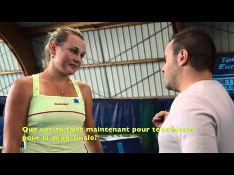 Internationaux Féminins de la Vienne 2015, Interview Kateryna Kozlova après le quart de finale