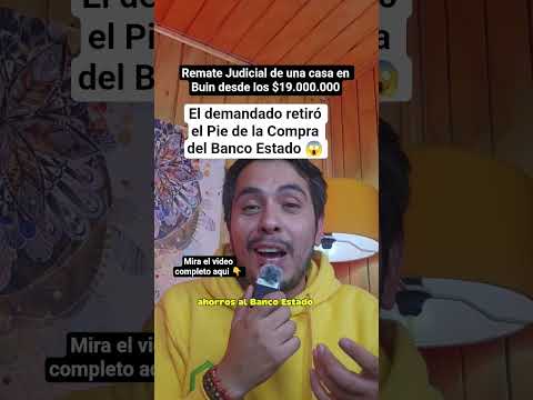 Remate Judicial de Casa en Buin desde los $19.000.000