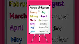 months of the Year song in English #preschool #kindergarten #preschoollearning