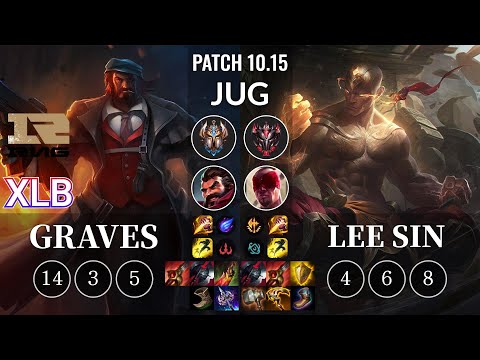RNG XLB Graves vs Lee Sin Jungle - KR Patch 10.15