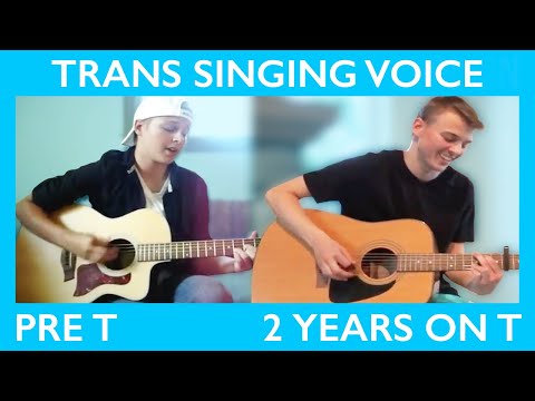 Trans Singing Voice: Pre T vs 2 Years on T || Jeff A. Miller
