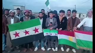 بيان من أكراد منطقة ريف حلب الشمالي استنكار إنزال علم الجمهورية العربية السو