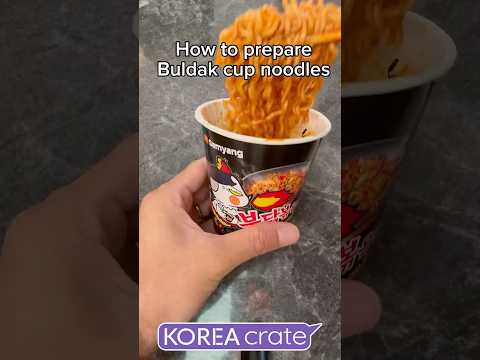 How to prepare Buldak Cup Noodles