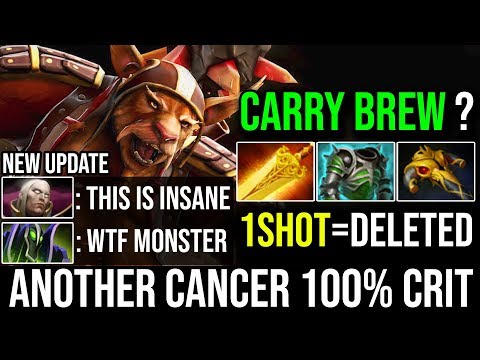 Another Broken Hero New Cancer 7.20b - Epic Carry Brewmaster 100% Crit 1Shot Enemy By Bryle Dota 2