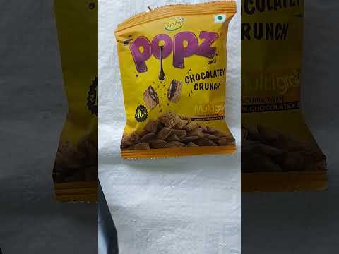 Sundrop Popz chocolate puffs multigrain..rs.10..please subscribe the channel..