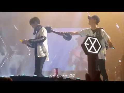 [Fancam] 160911 Sehun D.O Chanyeol Chen - Angel @ EXOrDIUM in BKK DAY 2