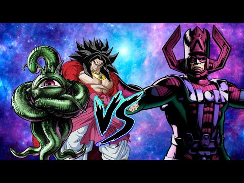 MUGEN Fights: Shuma Gorath and SSJ4 Broly vs Double Galactus