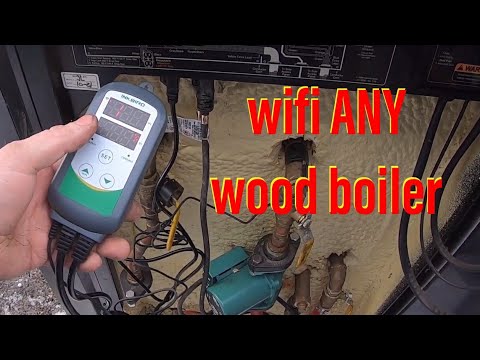 #Wi-Fi Outdoor #Wood #Boiler Temperature Monitoring for ANY Boiler