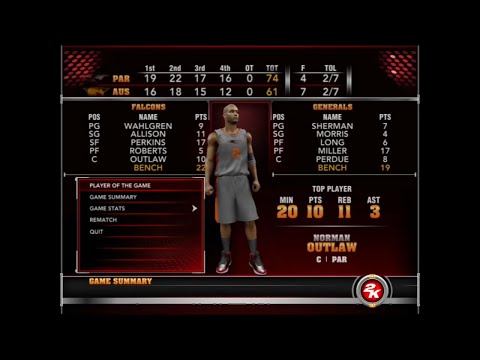 NBA 2k15 - Paradise Falcons Playaround FINAL (vs Generals) [Bending But Not Braking]